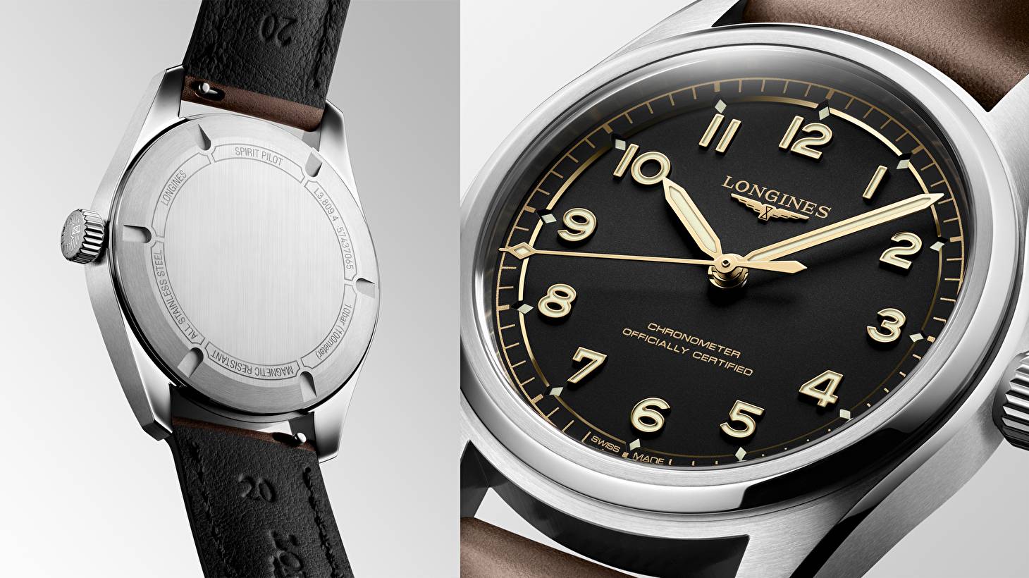 LONGINES SPIRIT PILOT и SPIRIT PILOT FLYBACK