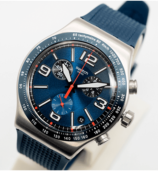 Наручные часы Swatch Blue Grid