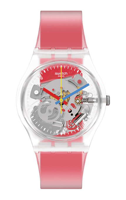 Swatch CLEARLY RED STRIPED