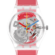 Swatch CLEARLY RED STRIPED