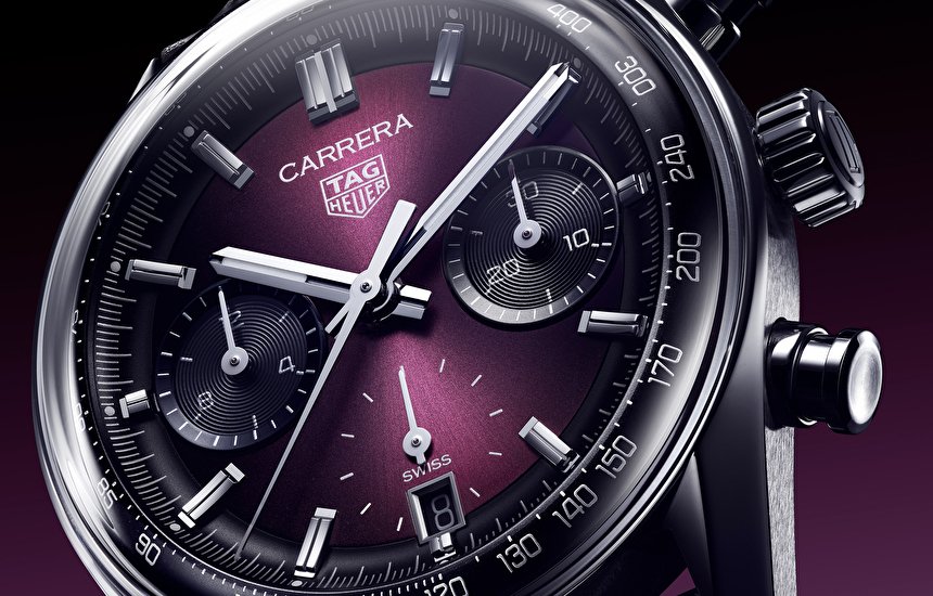 TAG Heuer открывает дымчатую элегантность с новым хронографом Tag Heuer Carrera и турбийоном в фиолетовом цвете