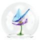 Фигурка Glass Ball Butterfly and Flower