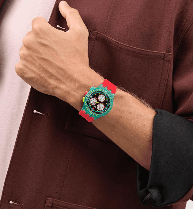 Наручные часы SWATCH NEON EMERALD CHRONO