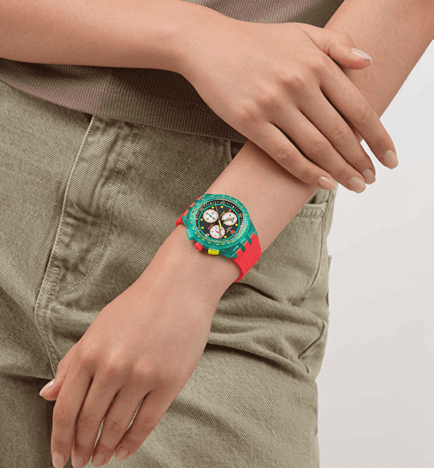 Наручные часы SWATCH NEON EMERALD CHRONO