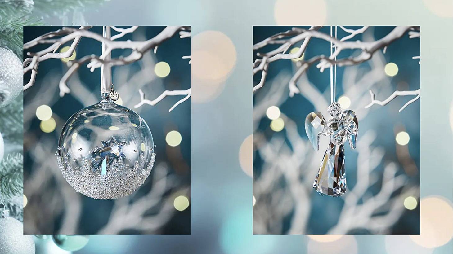 Новогодний декор с кристаллами Swarovski