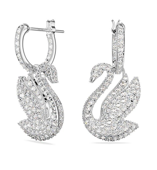 Серьги-подвески Swan