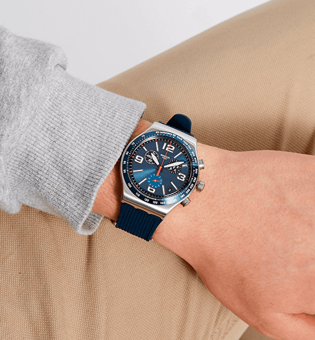 Наручные часы Swatch Blue Grid