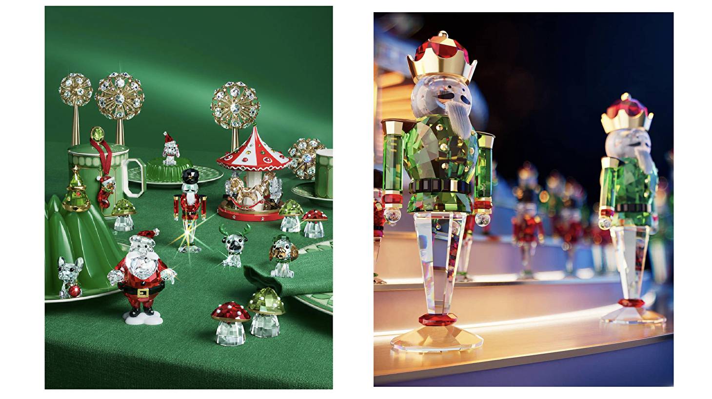 Новогодний декор с кристаллами Swarovski