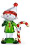 Фигурка Holiday Cheers Dulcis Elf and Candy Cane