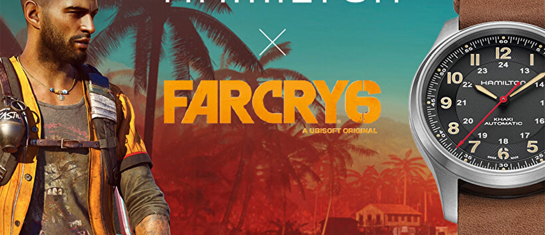 АРМЕЙСКИЕ ЧАСЫ HAMILTON ДЛЯ FAR CRY® 6 ДЕЙСТВУЮТ КАК В ИГРЕ, ТАК И В РЕАЛЬНОСТИ