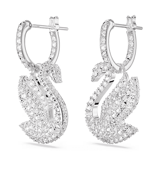 Серьги-подвески Swan