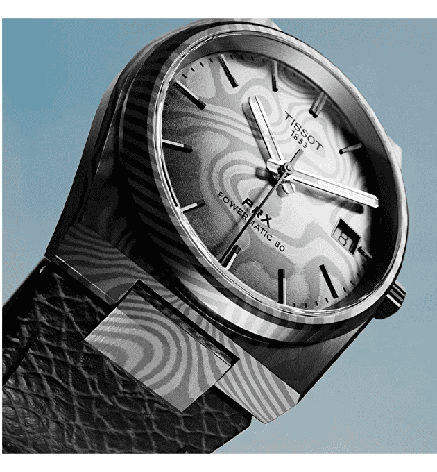 Наручные часы Tissot PRX Damascus Steel 38mm