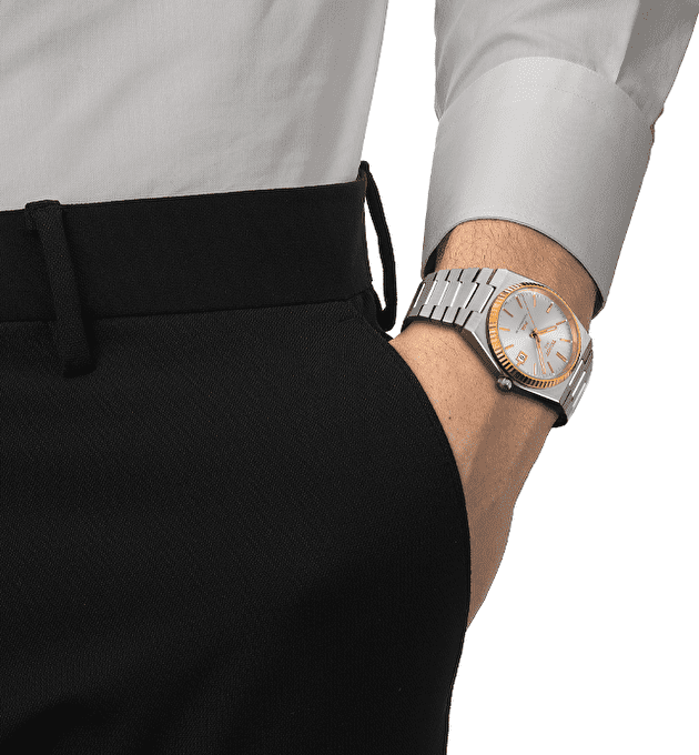Наручные часы Tissot PRX Powermatic 80 Steel & 18K Gold Bezel