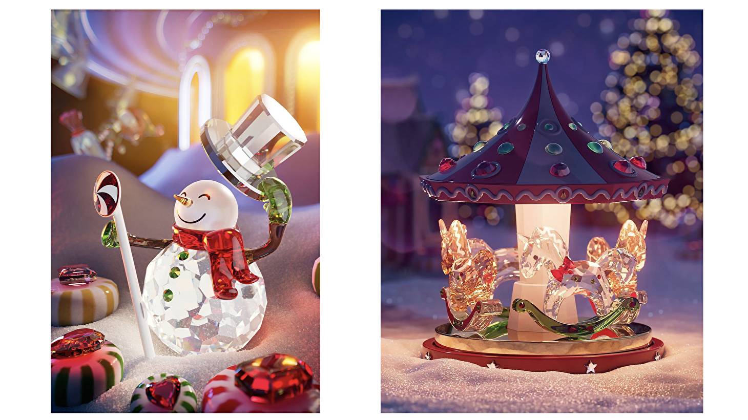 Новогодний декор с кристаллами Swarovski