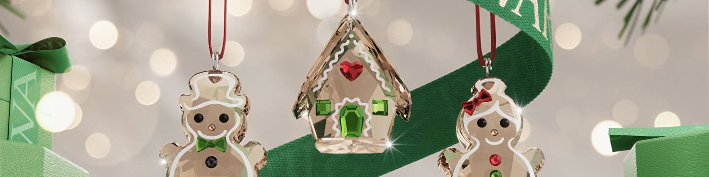 Новогодний декор с кристаллами Swarovski