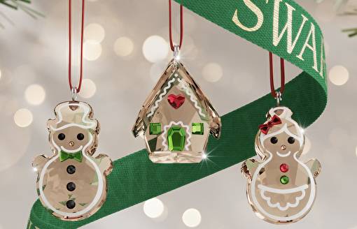 Новогодний декор с кристаллами Swarovski