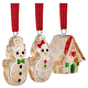 Елочное украшение Holiday Cheers Gingerbread Ornament Set