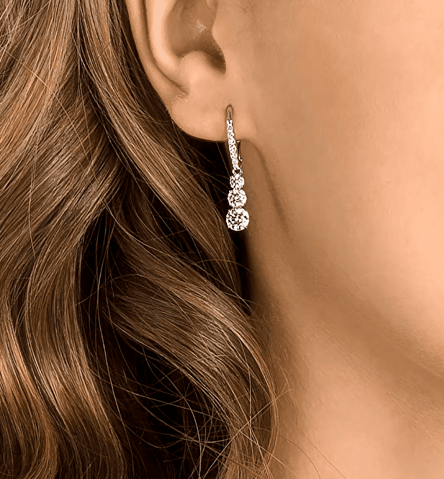 Серьги-подвески Stilla