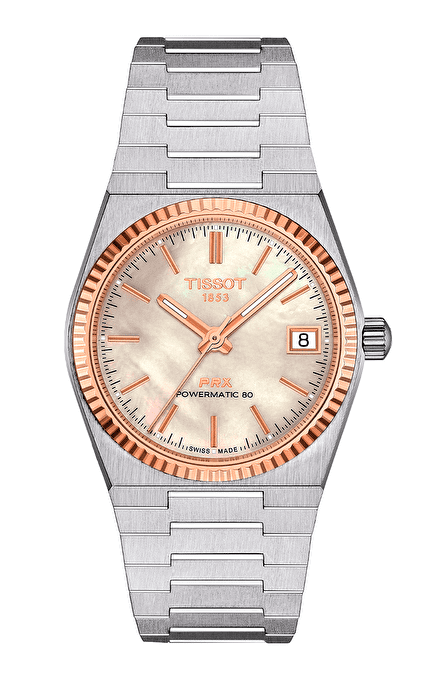 Наручные часы Tissot PRX Powermatic 80 35mm Steel & 18K Gold Bezel
