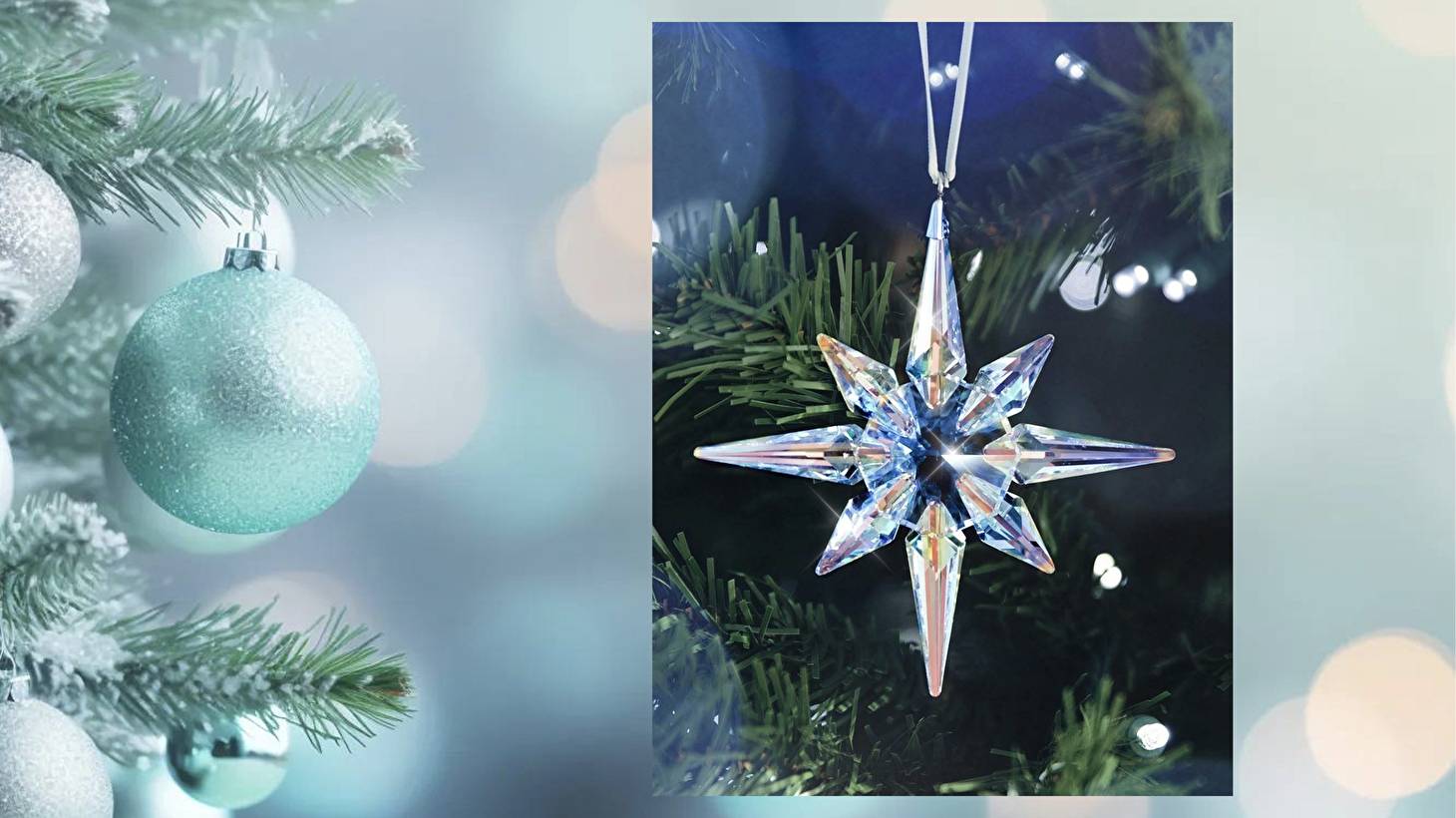 Новогодний декор с кристаллами Swarovski