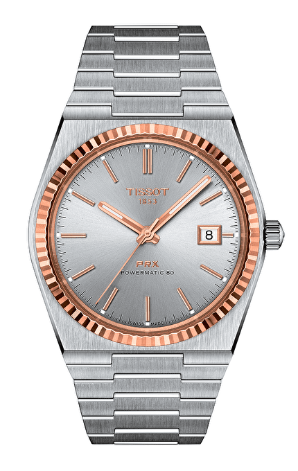 Наручные часы Tissot PRX Powermatic 80 Steel & 18K Gold Bezel