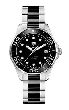 Наручные часы Aquaracer Lady 300m Steel & Ceramic Diamond Dial