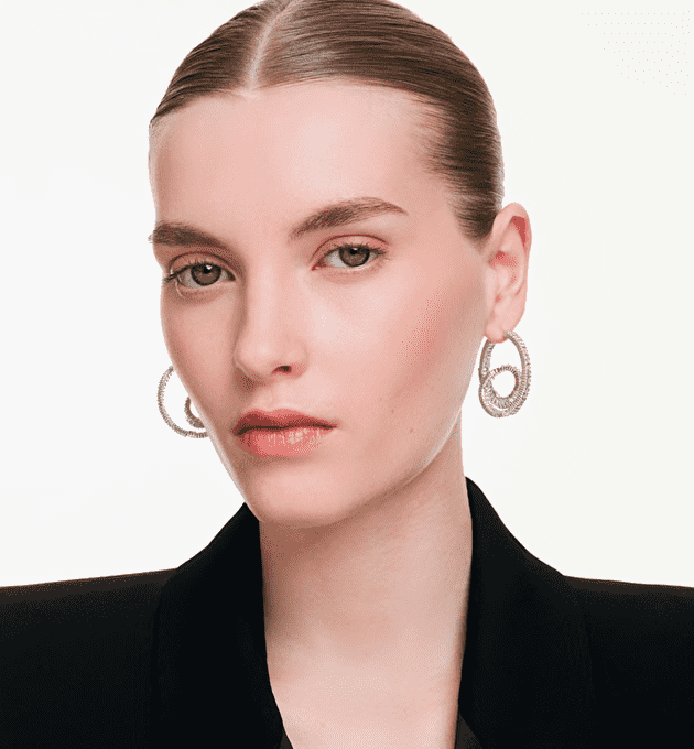 Серьги-кольца Matrix