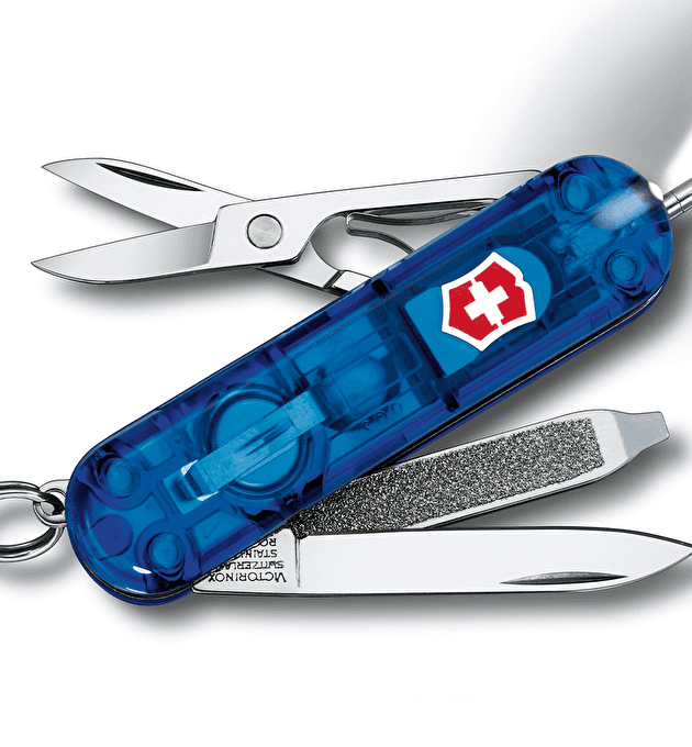 Victorinox Signature Lite Blue Trans